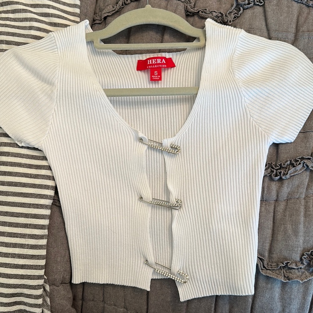 cute cropped going out top